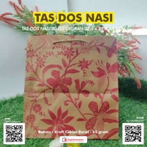 Tas Kertas Paper Bag Tas Dos Nasi 20 G1