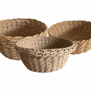 Loom Wicker Bowl