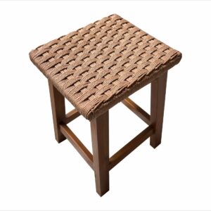 Wooden Square Stool "Serayu"